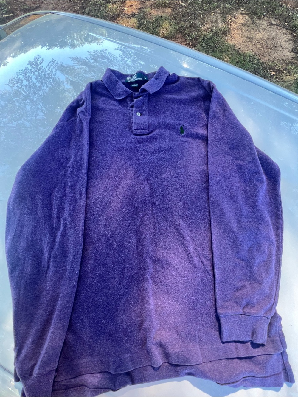 Polo by Ralph Lauren Deep Purple Long-Sleeve Polo Shirt